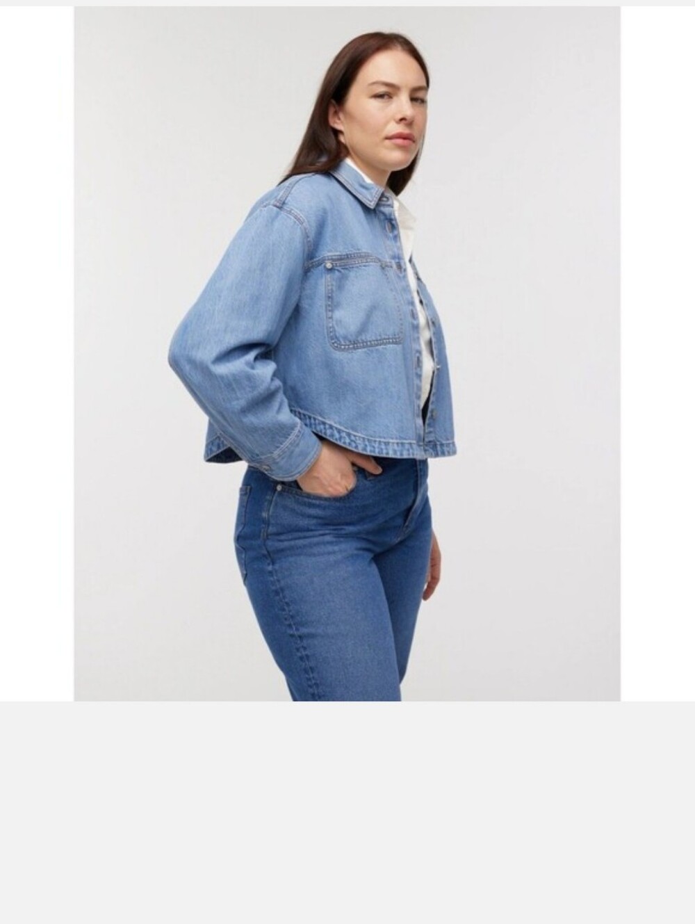 Madewell Cropped Denim Jacket